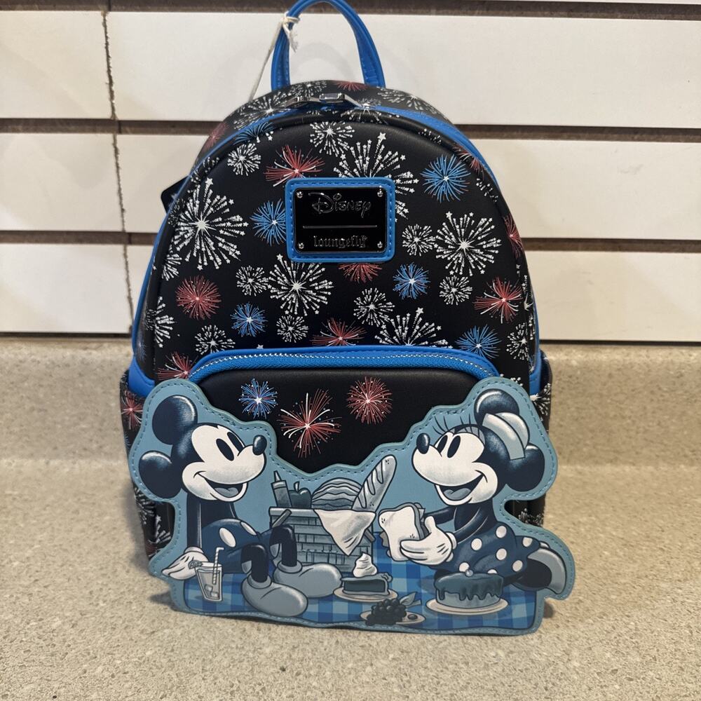 Loungefly Disney Mickey Mouse Fireworks Summertime Picnic Mini Exclusive